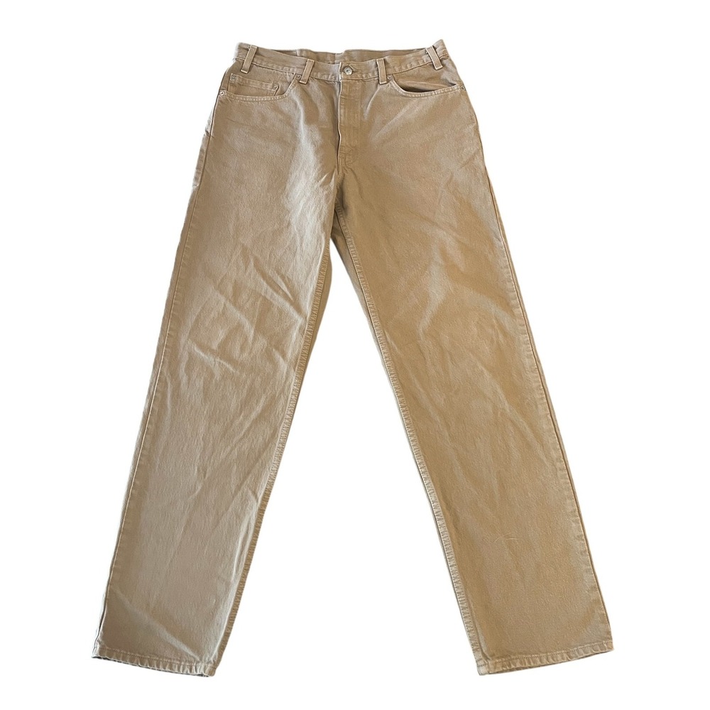 Vintage Levis 550 Relaxed Fit Jeans‎ Mens 36x34 Khaki 100% Cotton Y2K